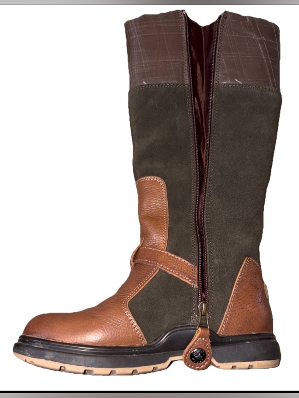 Pajar Canada Laverne Waterproof Shearling-Lined Winter Boots - Brown/Suede W 7.5 - Picture 3 of 10